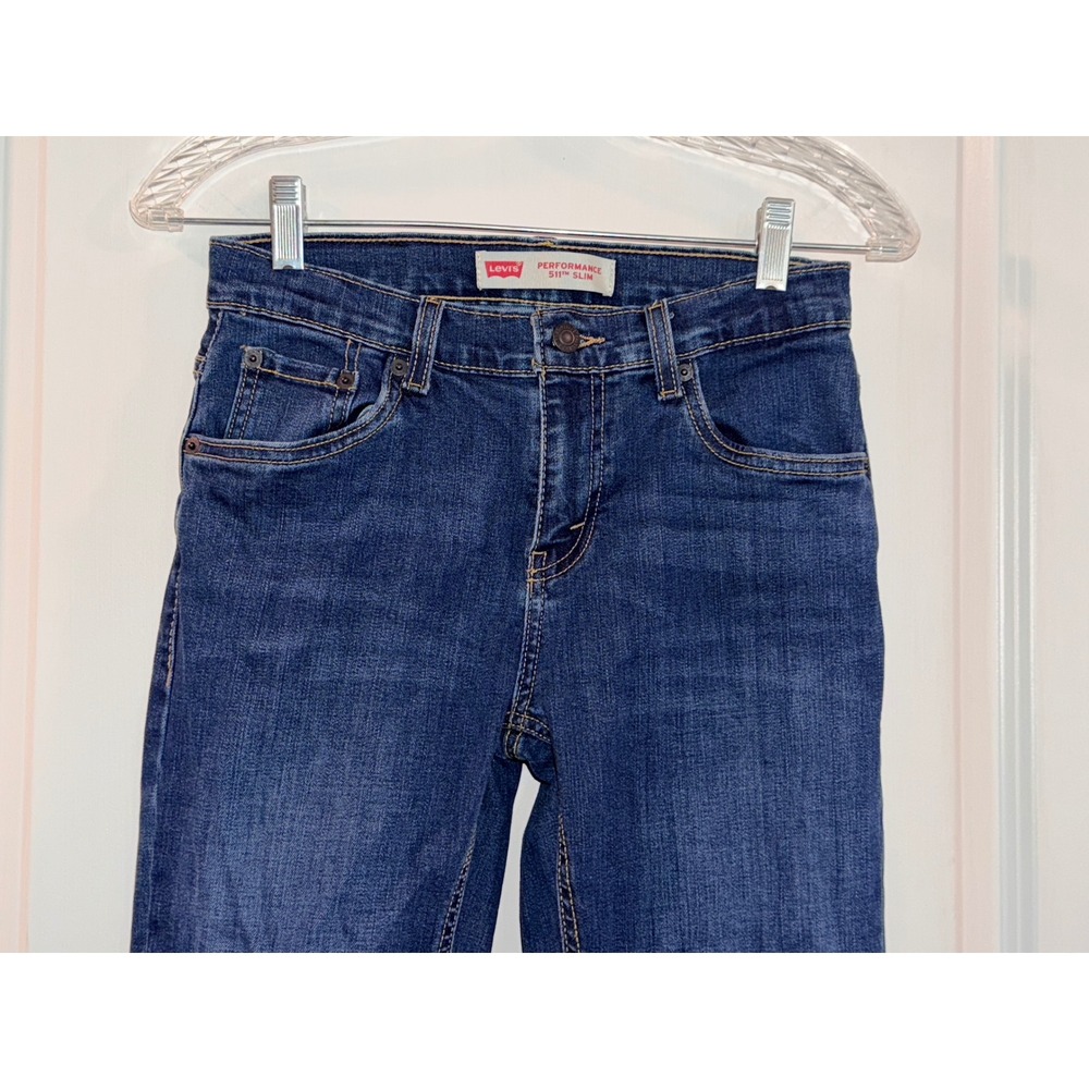 Levi Strauss 511 Slim Fit 14 REG Dark Wash Jeans Womens Size 27 x‎ 29